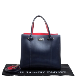 مملوكة مسبقًا Kate Spade Navy Blue Leather Small Arbour Hill Elodie Tote