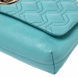 Pre Owned Kate Spade Light Blue Quilted Leather Astor Court Cynthia Shoulder Bag