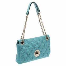 Pre Owned Kate Spade Light Blue Quilted Leather Astor Court Cynthia Shoulder Bag