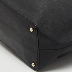 Pre Owned Kate Spade Black Leather Zip Tote