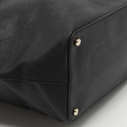 Pre Owned Kate Spade Black Leather Zip Tote