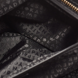 Pre Owned Kate Spade Black Leather Zip Tote