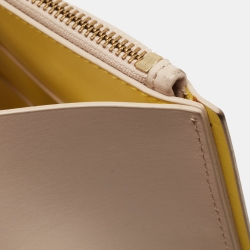 Kate Spade Light Beige/Yellow Leather Arbour Hill Kyra Tote