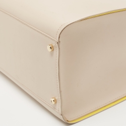 Kate Spade Light Beige/Yellow Leather Arbour Hill Kyra Tote