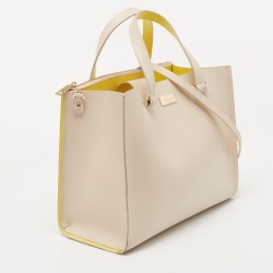 Kate Spade Light Beige/Yellow Leather Arbour Hill Kyra Tote