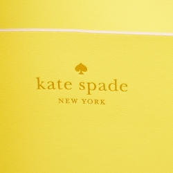 Kate Spade Light Beige/Yellow Leather Arbour Hill Kyra Tote