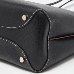 Pre Owned Kate Spade Black Leather Large Al Day Zip Tote