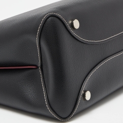 Pre Owned Kate Spade Black Leather Large Al Day Zip Tote