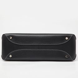 Pre Owned Kate Spade Black Leather Large Al Day Zip Tote