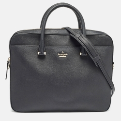 Kate Spade Black Leather Laptop Bag