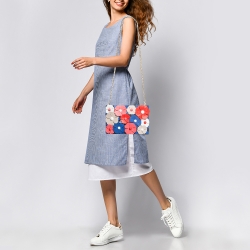 مملوكة مسبقًا Kate Spade Multicolor Leather New York Daisy Lane Sima Chain Clutch