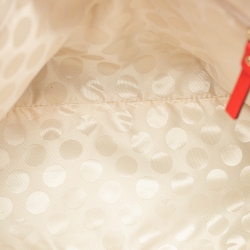 Pre Owned Kate Spade Red/Pink Leather Racing Stripe Margot Satchel