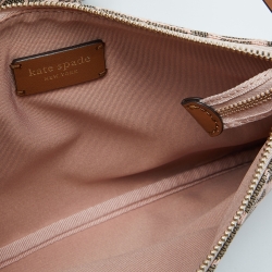 Kate Spade Multicolor Canvas and Leather Shopper Tote