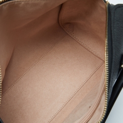 Pre Owned Kate Spade Black Leather Top Zip Satchel