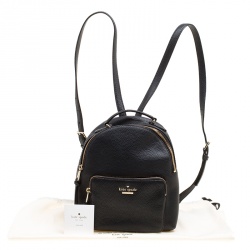 Pre Owned Kate Spade Black Leather Jackson Backpack