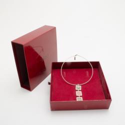 Pre Owned KENZO Silver & Enamel Dangling Necklace 