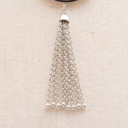 Pre Owned KENZO MOP Silver Necklace