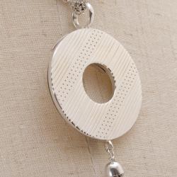 Pre Owned KENZO MOP Silver Necklace