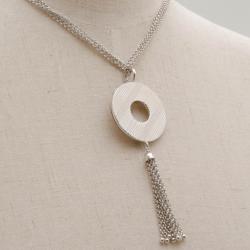 Pre Owned KENZO MOP Silver Necklace