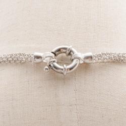 Pre Owned KENZO MOP Silver Necklace