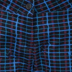 Pre Owned Kenzo Multicolor Printed Denim Straight Fit Jeans L