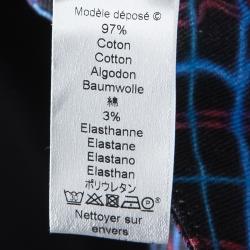 Pre Owned Kenzo Multicolor Printed Denim Straight Fit Jeans L