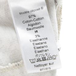 Pre Owned Kenzo Beige Tiger Printed Denim Skinny Jeans S