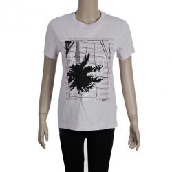 Pre Owned Kenzo Pink Printed T-Shirt M
