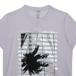 Pre Owned Kenzo Pink Printed T-Shirt M