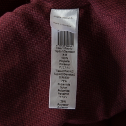 Kenzo Brick Red Contrast Lapel Cape Back Belted Jacket L
