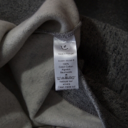 Pre Owned Kenzo Grey Knit Embroidered Tiger Motif Sweatshirt S