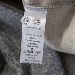 Pre Owned Kenzo Grey Knit Embroidered Tiger Motif Sweatshirt M