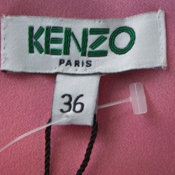 Pre Owned Kenzo Multicolor Printed Satin Pleated Skirt S