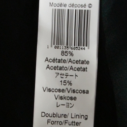 Pre Owned Kenzo Forest Green Crepe Gathered Detail Single Button Blazer M