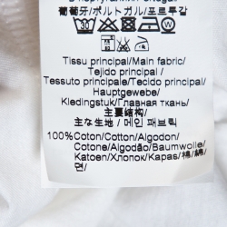 Pre Owned Kenzo White Tiger Print Cotton Crew Neck T-Shirt M