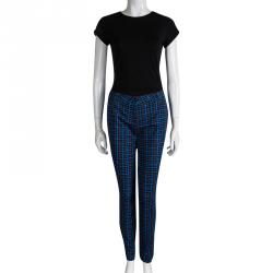 Pre Owned Kenzo Multicolor Printed Denim Straight Fit Jeans L