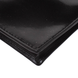 Pre Owned Kenzo Black Perforated Patent Leather Phone Bag