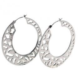 مملوكة مسبقًا Kenzo Silver Hoop Earrings