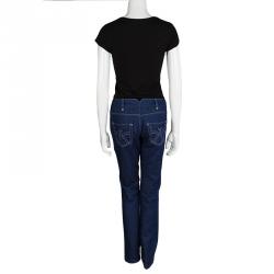 Pre Owned Kenzo Indigo Dark Wash Denim Straight Fit Jeans M