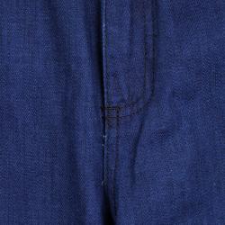 Pre Owned Kenzo Indigo Denim Paneled Bottom Detail Tapered Baggy Jeans L