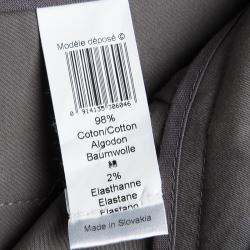 Pre Owned Kenzo Grey Cotton Tailored Trousers L