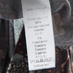 Pre Owned Kenzo Multicolor Printed Jersey Long Sleeve T-Shirt L