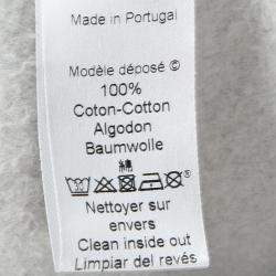 Pre Owned Kenzo Jungle Grey Embroidered Tiger Motif Sweatshirt M