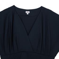 مملوكة مسبقًا Kenzo Black Wrap Front Dress L