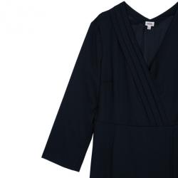 Pre Owned Kenzo Long Sleeves Wrap Dress L