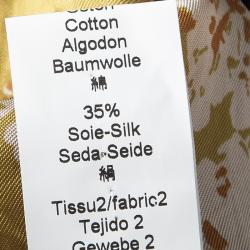 Pre Owned Kenzo Black Cotton Silk Blend Twist Front Detail Strapless Dress L