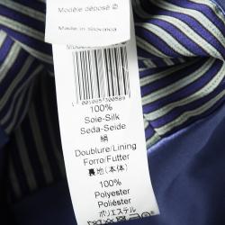 Pre Owned Kenzo Multicolor Striped Gathered Sleeveless Silk Dress S