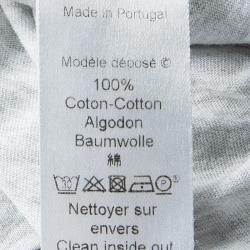 Pre Owned Kenzo Grey Eiffel Tower Print T-Shirt M