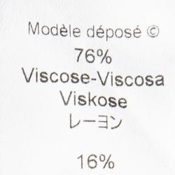 Pre Owned Kenzo Pink and Grey Floral Printed Lurex Knit Draped Front Dress M