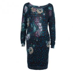 مملوكة مسبقًا Kenzo Floral Knit Long Top S